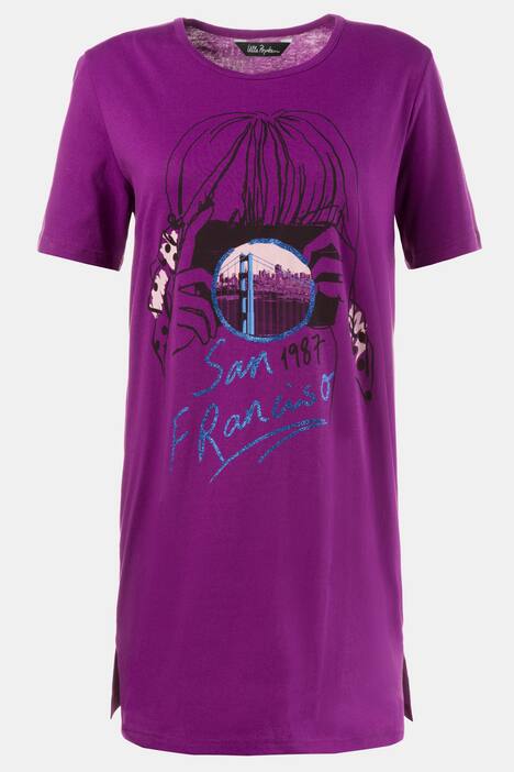 2 Pack of Cotton Short Sleeve Sleep Tees - Lady Face