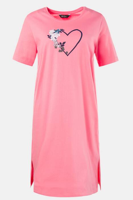 Bigshirts, 2er-Pack, Herz/Blumen, Baumwolle