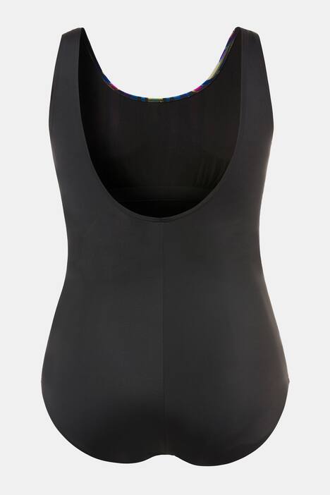 Graphic Top Border Front Lined Swimsuit