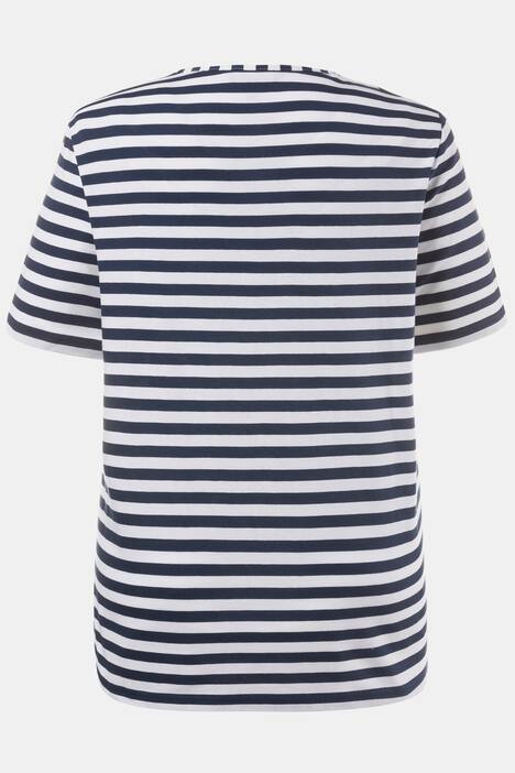 Stripe Knit Paris Heart Regular Fit Cotton Tee