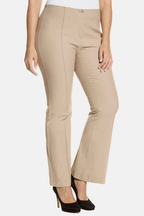 Bootcut-Hose, Biesen, ausgestellter Saum, Selection
