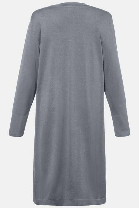 Longcardigan, glatter Feinstrick, A-Linie, selection