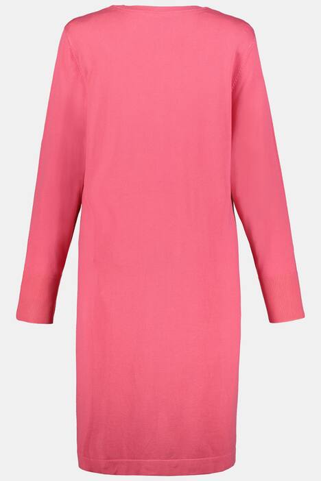Longcardigan, glatter Feinstrick, A-Linie, selection