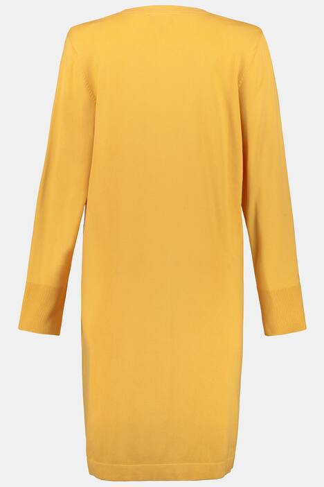 Longcardigan, glatter Feinstrick, A-Linie, selection