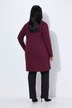 Strickjacke, lange, offene Form, Stehkragen, Langarm