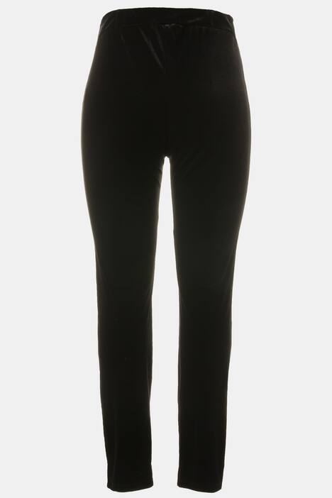 Panne Velvet Drainpipe Elatstic Waist Stretch Jeans