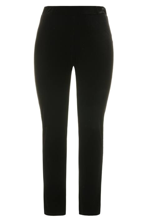 Panne Velvet Drainpipe Elatstic Waist Stretch Jeans