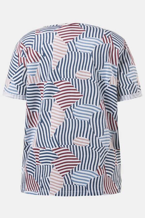 Graphic Geometric Stripe Tee