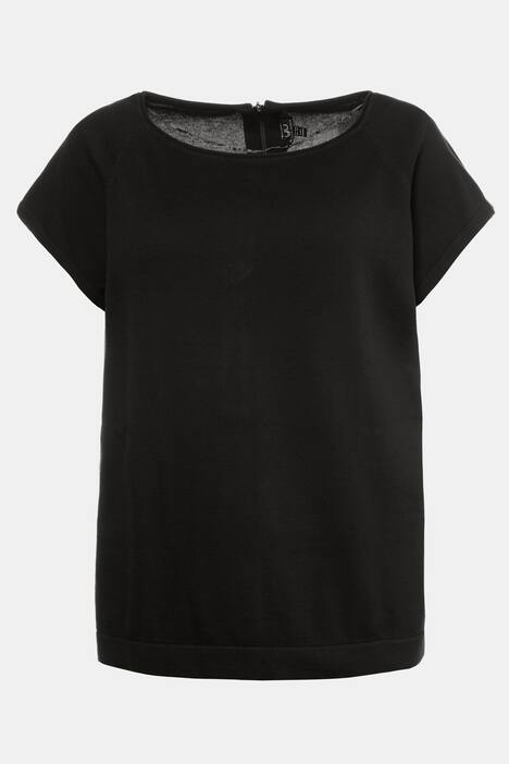 Pullover, Reißverschluss, Oversized, U-Bootaausschnitt