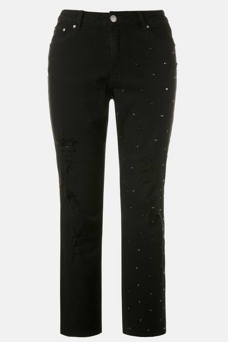 Jeans Mia, Destroy-Effekte, 5-Pocket-Form, Ziernieten