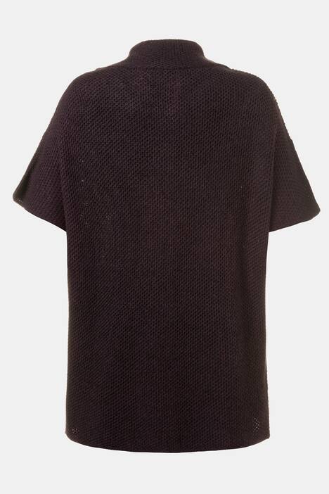 Cardigan, Metallic-Effekt, Taillen-Bindeband, Kragen