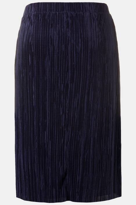 Pleat Flared All Elastic Waist Lined Skirt