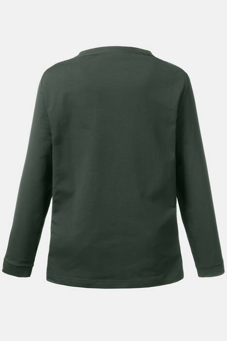 Sequin Butterfly Cotton Long Sleeve Sweatshirt