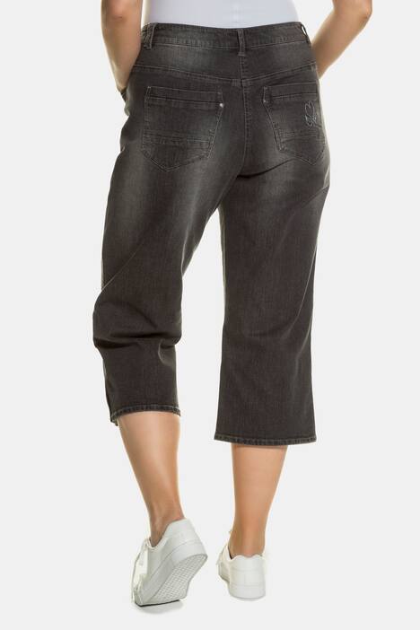 Trachtenjeans, Stickereien, wadenlang, Boyfriend-Style