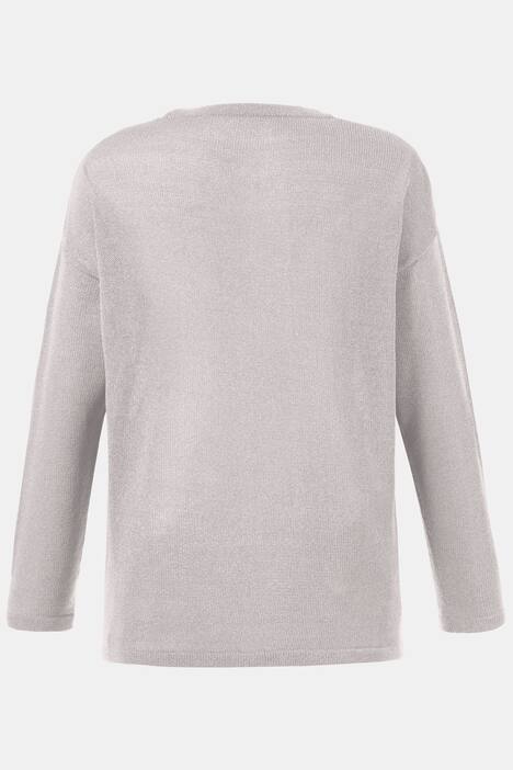 Open Front Pocket Long Sleeve Cardigan Sweater