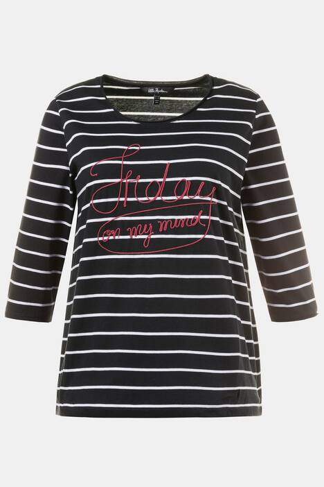 Shirt, Schriftstickerei 'Friday on my mind', Baumwolle