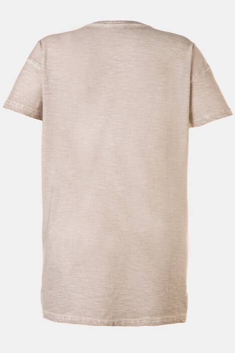 T-Shirt, Schmetterlings-Motiv, Pailletten, Spitzensaum