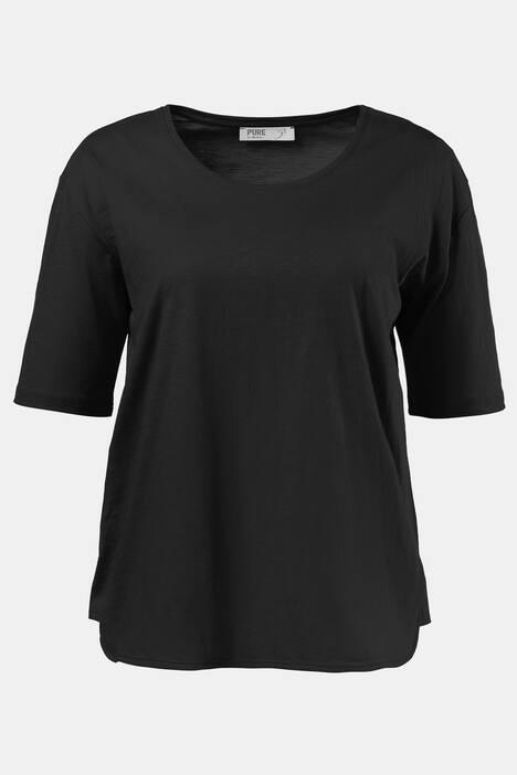 Eco Cotton Woven Inset Short Oversized Fit Tee