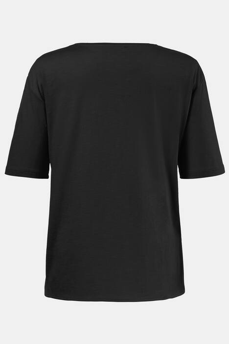 Eco Cotton Woven Inset Short Oversized Fit Tee