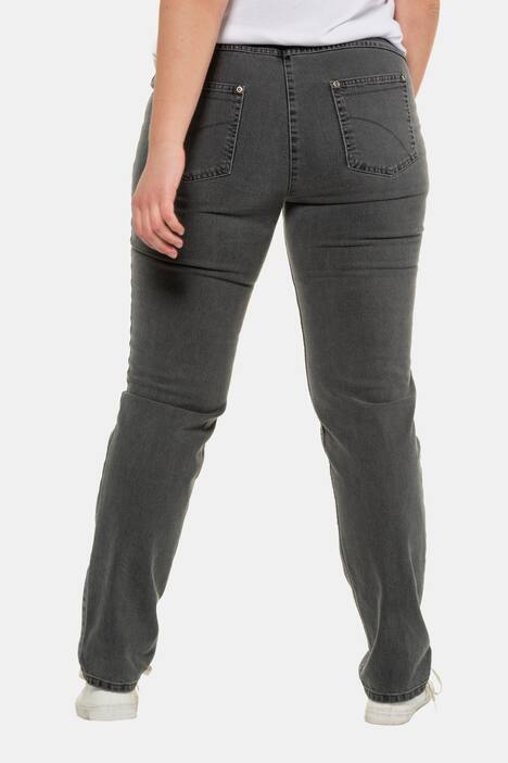 Jeans, gerades Bein, Stretchdenim, 5-Pocket, PURE