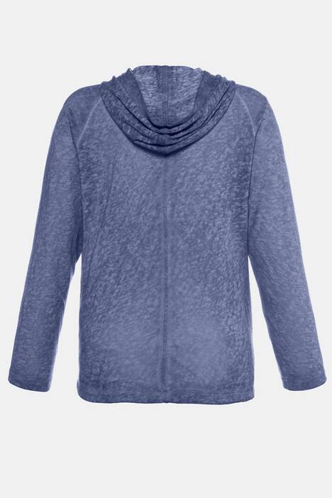 Strickjacke, Glitzerstern, Kaltfärbung, Kapuze