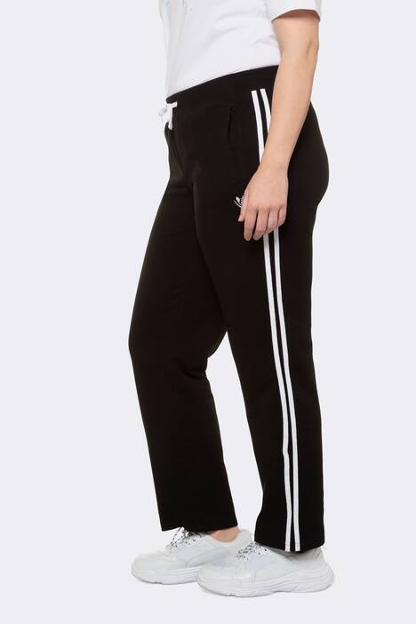 Jogginghose, Seitenstreifen, Elastikbund, Bindeband