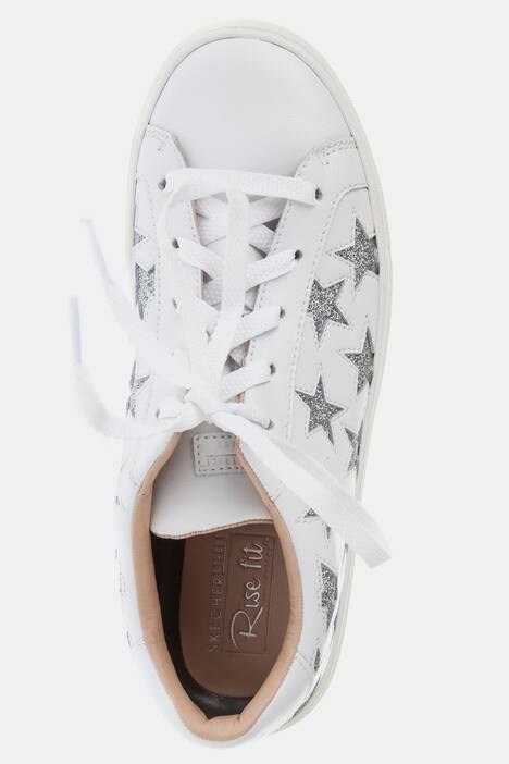 Leder-Sneaker, Sterne, atmungsaktives Lederfutter