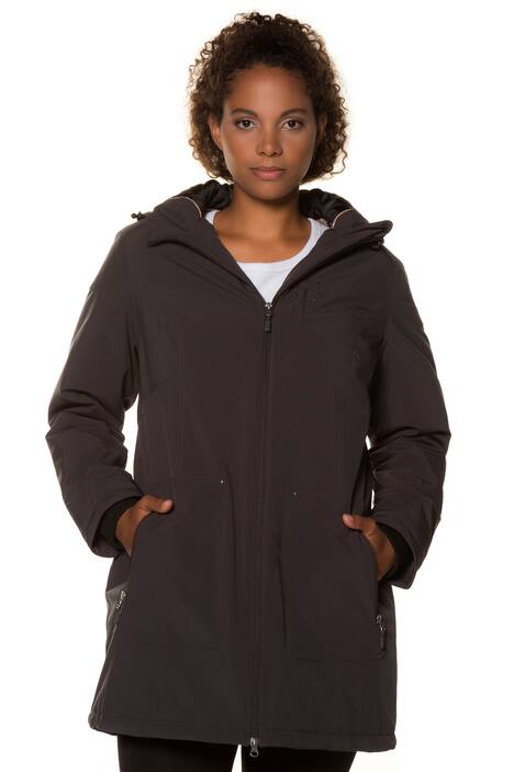 Perfect Softshell Hooded Zip Front Jacket