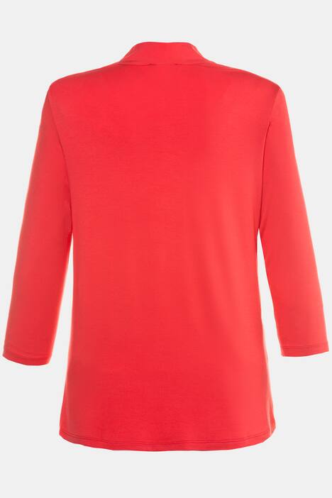 Blusenshirt, 3/4-Ärmel, V-Ausschnitt, Jersey