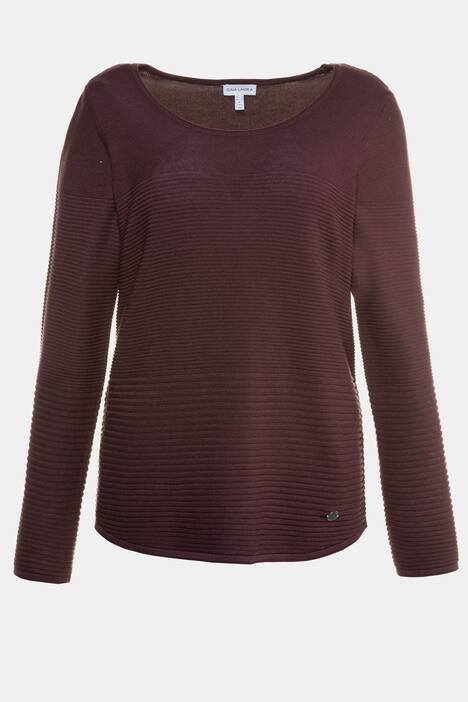 Pullover, Strukturstreifen-Mix, lange Ärmel