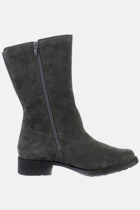 Stiefel, Elastikeinsätze, Veloursleder, Weite H