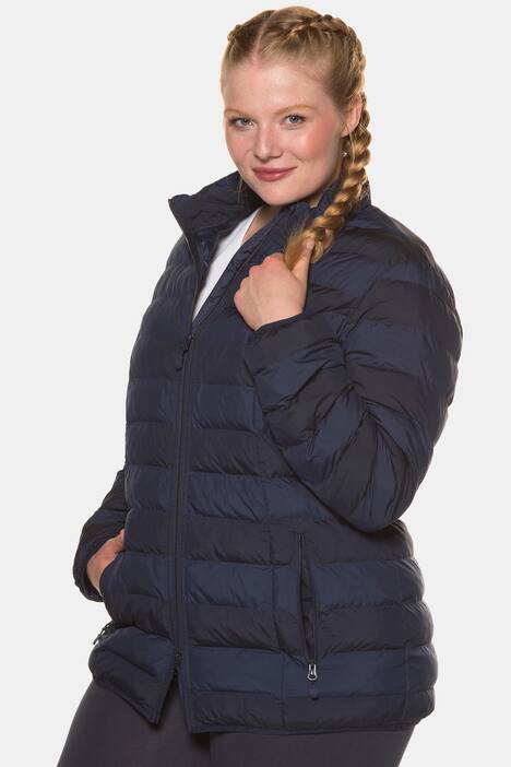 Steppjacke, wasserabweisend, Blockstreifen