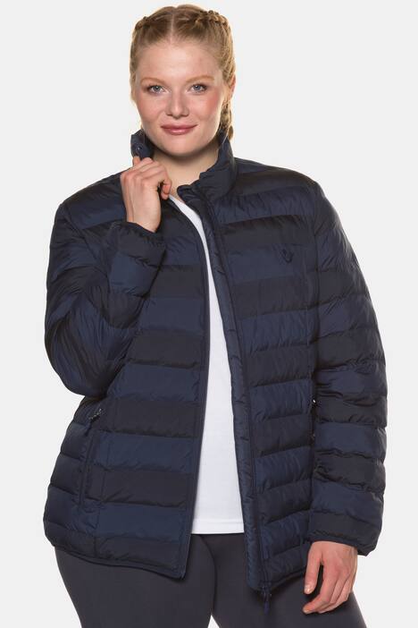 Steppjacke, wasserabweisend, Blockstreifen