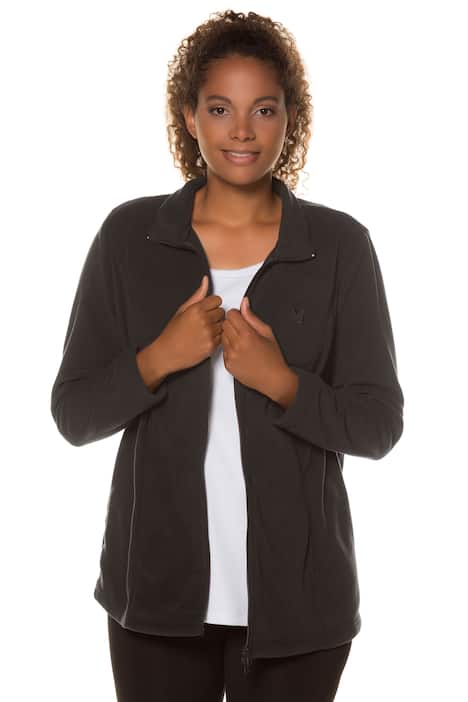Basic Comfort Zip Long Sleeve Fleece Jacket