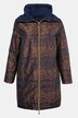 Jacquard Zip Front Shimmer Hooded Jacket