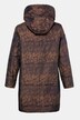 Jacquard Zip Front Shimmer Hooded Jacket