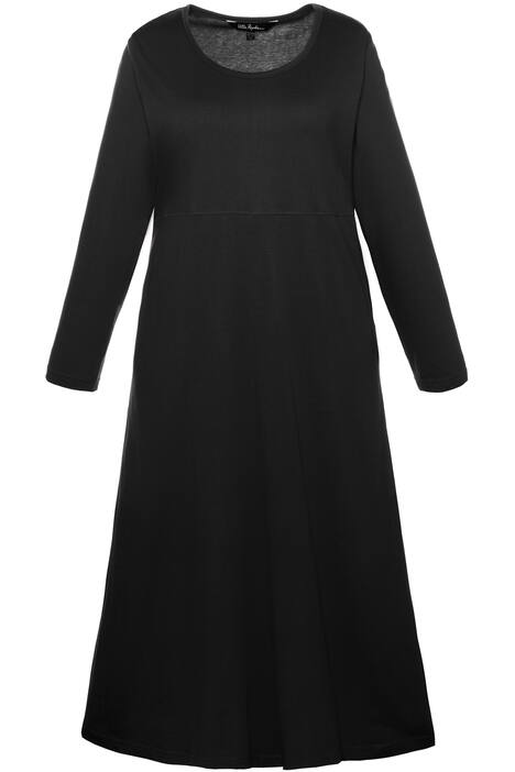 Kleid, Quernaht, A-Linie, Langarm, reine Baumwolle