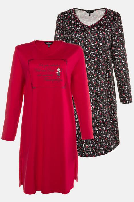 Bigshirts, 2er-Pack, Motiv Blüten/Traumprinz
