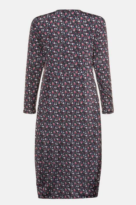 Fall Floral Lounge Knit Tunic Stretch Dress