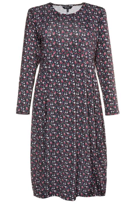 Fall Floral Lounge Knit Tunic Stretch Dress