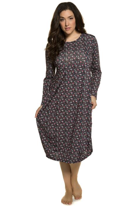 Fall Floral Lounge Knit Tunic Stretch Dress