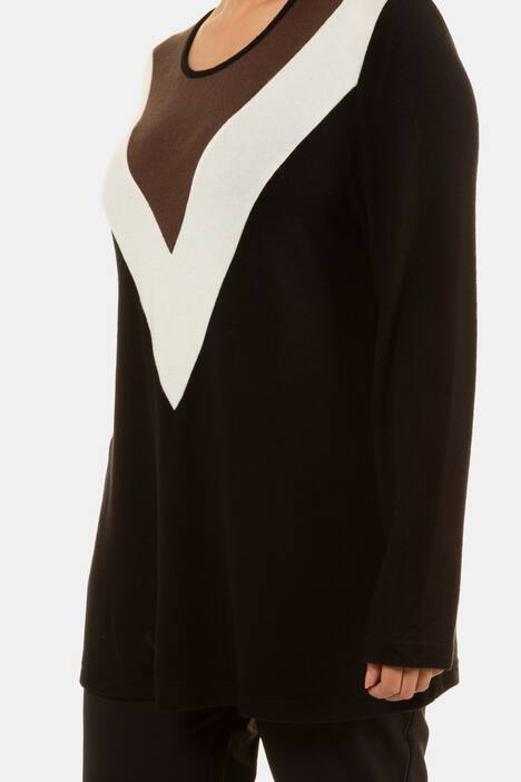 Sweatshirt, dreifarbig, extraweich