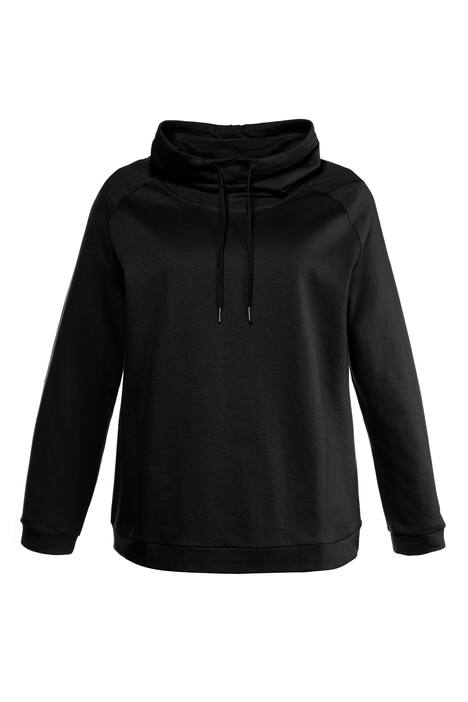 Sweatshirt, weiter Stehkragen, Oversized, Elastikbund