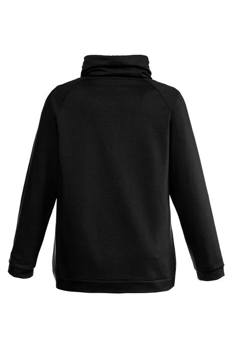 Sweatshirt, weiter Stehkragen, Oversized, Elastikbund