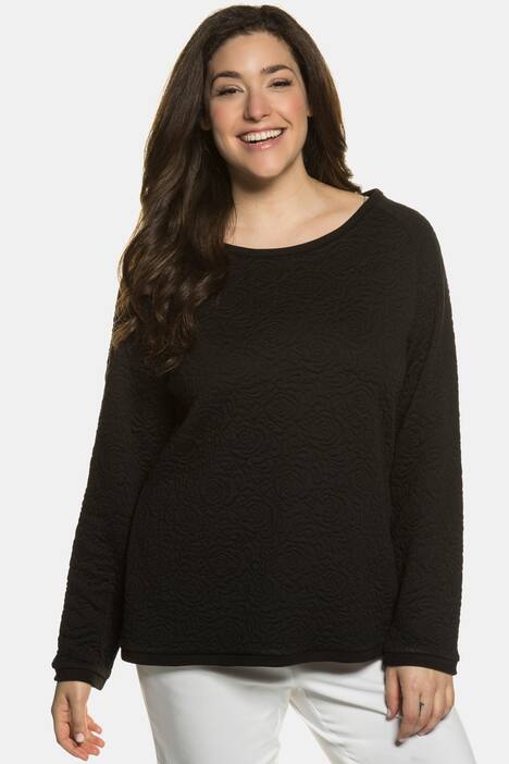 Sweatshirt, feine Struktur, sportive Passform