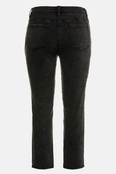 Röhrenhose Sammy, Sternenmuster, 5-Pocket-Form