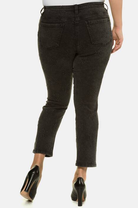 Röhrenhose Sammy, Sternenmuster, 5-Pocket-Form