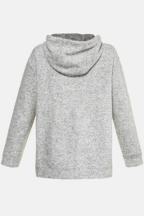 Kapuzen-Sweater, Melange-Optik, Bindeband
