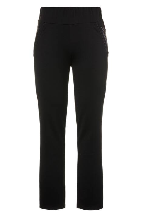 Zip Pocket Elastic Waist Stretch Knit Sienna Fit Pants