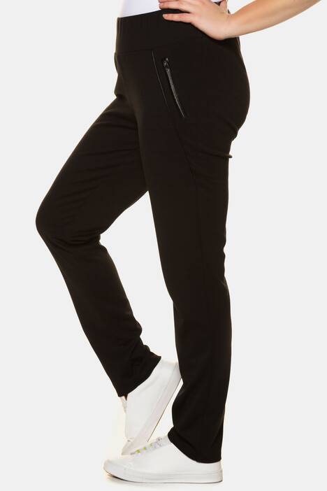 Zip Pocket Elastic Waist Stretch Knit Sienna Fit Pants